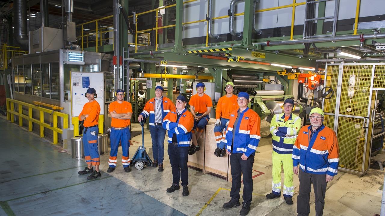 The new production line at the Valkeakoski plant has been specified in order to respond to growing demand for multilayer laminates