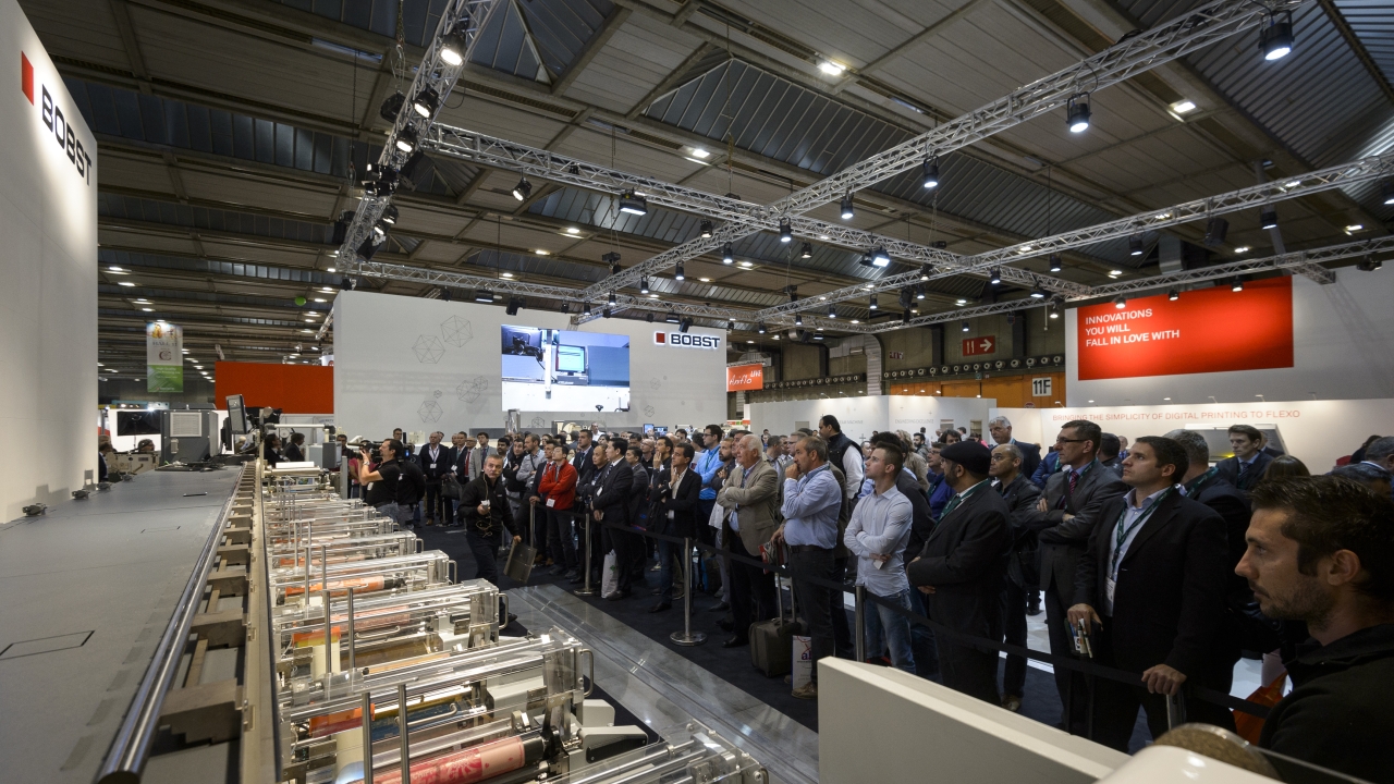 The Bobst stand at Labelexpo Europe 2015