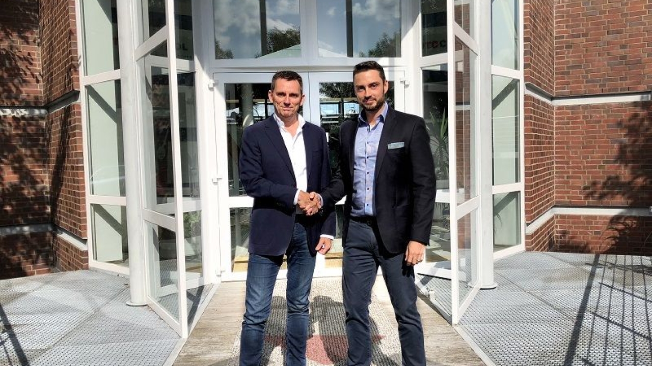 Arnaud Fleuren (left), Rotocon Europe area sales manager, and Marco Aengenvoort (right), Rotocontrol managing director