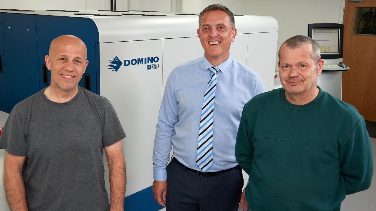 UK printer Anglia Labels has installed a 5-color Domino N610i inkjet label press