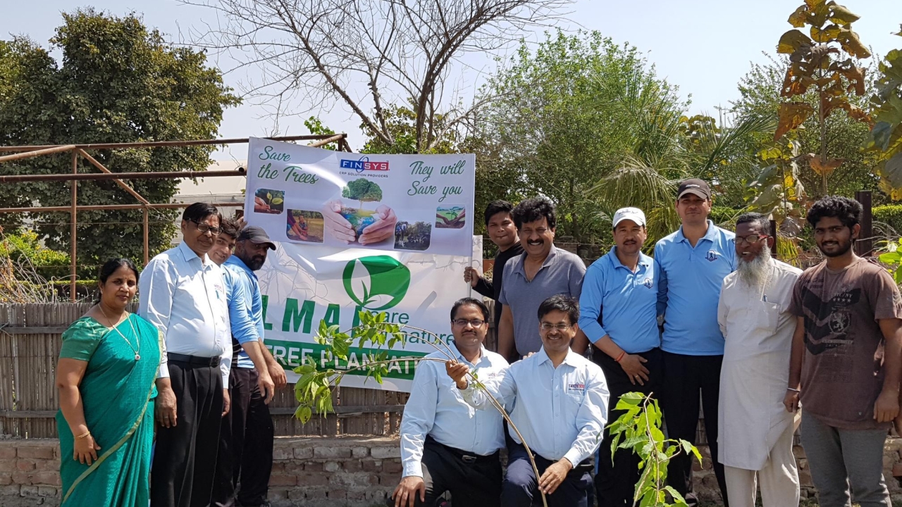 LMAI and Finsys partnered to plant 100 trees in Noida as a first step to help save the environment