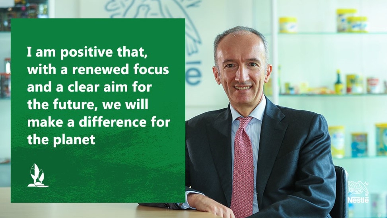 ‘Nestlé is making a clear announcement today on the future of its packaging’ – Nestlé UK & Ireland CEO Stefano Agostini