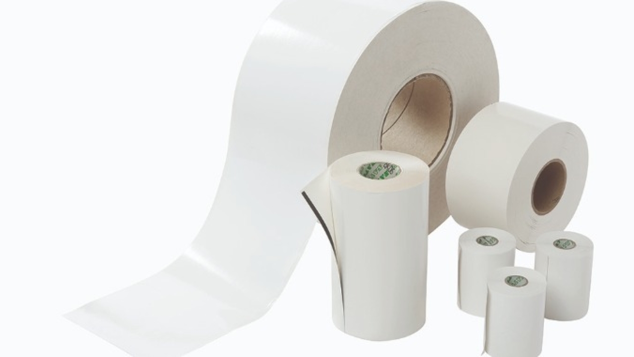 The pressure-sensitive label technology has a specially formulated release coating and optional perforated tear lines