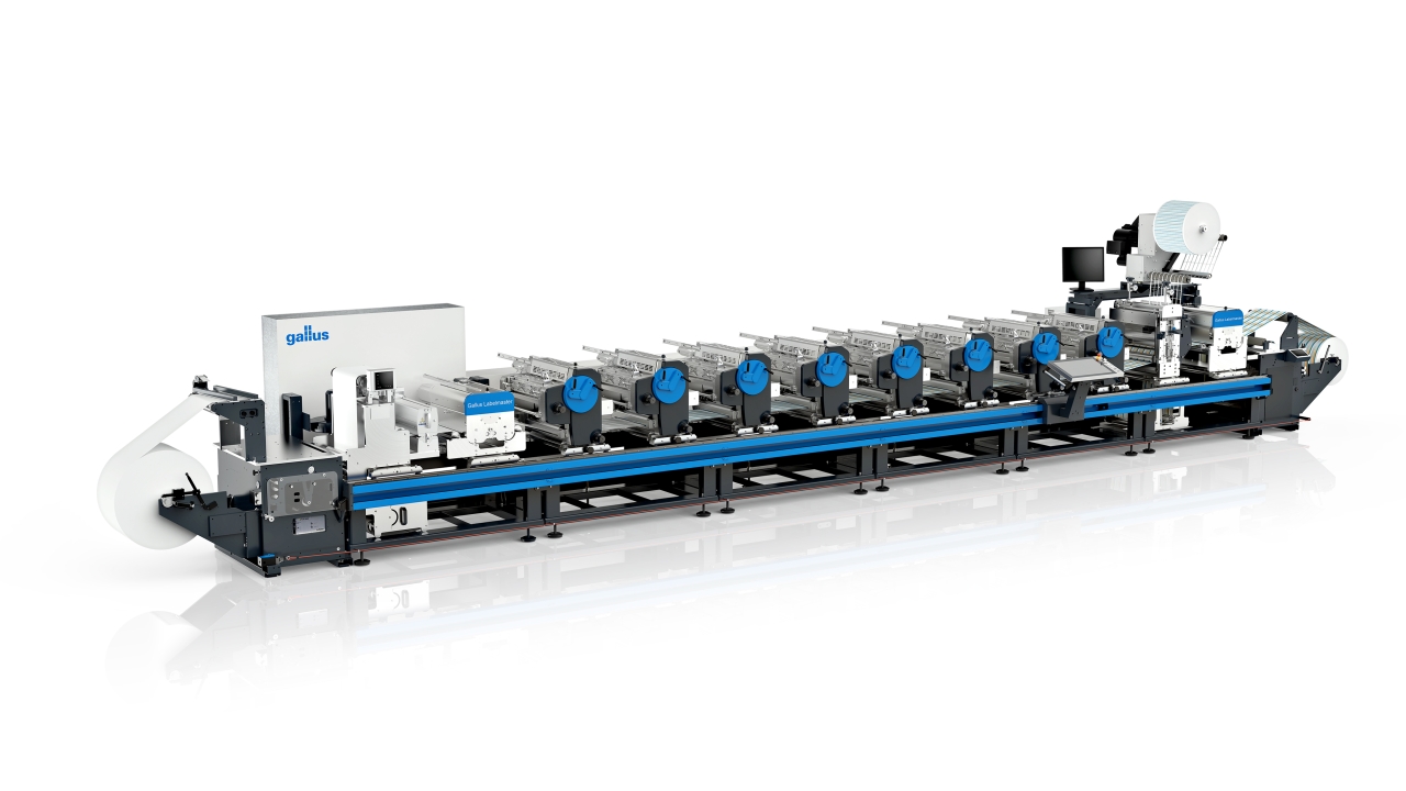 Gallus Labelmaster, Labelfire, RCS 430 and ECS 340 presses will be shown, alongside the as-yet unseen Smartfire