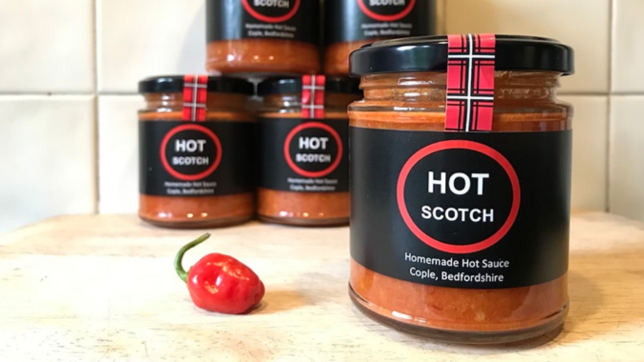 AA Labels’ bespoke label design team has helped a small business, Hot Scotch, develop a new jar packaging for its homemade spicy sauces AA Labels’ bespoke label design team has helped a small business, Hot Scotch, develop a new jar packaging for its homemade spicy sauces