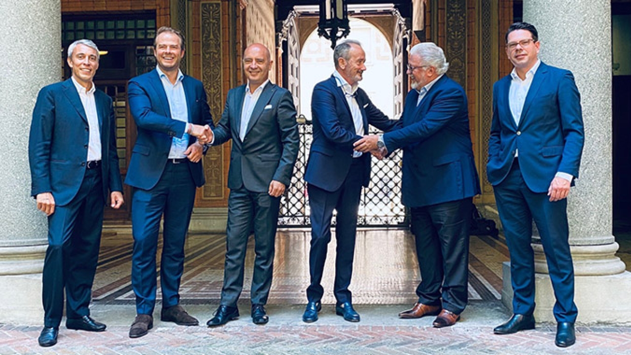 (L-R) Fabrizio Gualdi, Adrian Tippenhaeur, Andrea Cerisara, Daniele Grotto, Romeo Kreinberg and Herbert Doleisch (L-R) Fabrizio Gualdi, Adrian Tippenhaeur, Andrea Cerisara, Daniele Grotto, Romeo Kreinberg and Herbert Doleisch