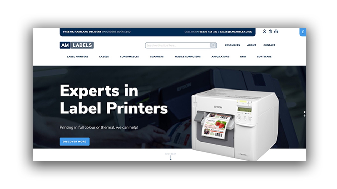AM Labels launches new website AM Labels launches new website