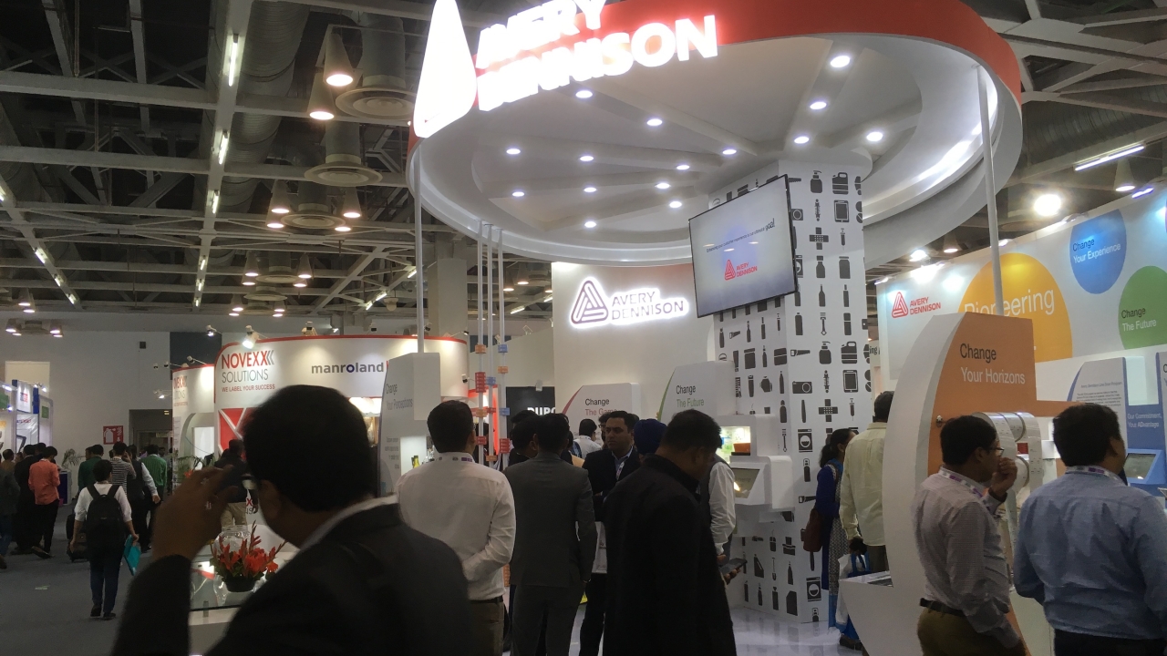 Avery Dennison stand at Labelexpo India