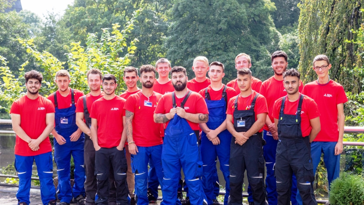 New apprentices at the Bielefeld site