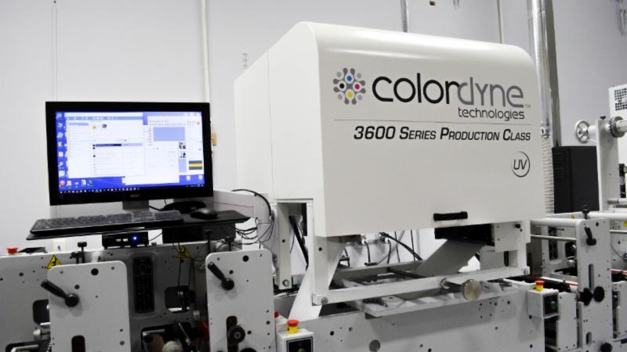 This collaboration leverages Kao Collins’ expertise in developing inkjet inks with Colordyne’s modular 3600 Series UV digital inkjet print engine