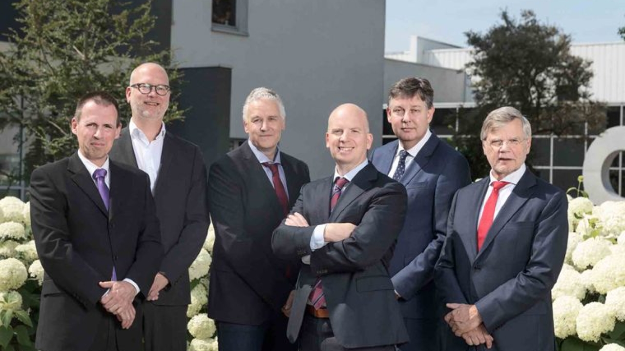 Pictured (left to right): Contiweb management team – Paul Slaats, R&D director; Chris Dikker, senior director, finance and HR; Eric van Veghel, operations director; Roeland van Veen, director, service; Rutger Jansen, sales director; and managing director Bert Schoonderbeek