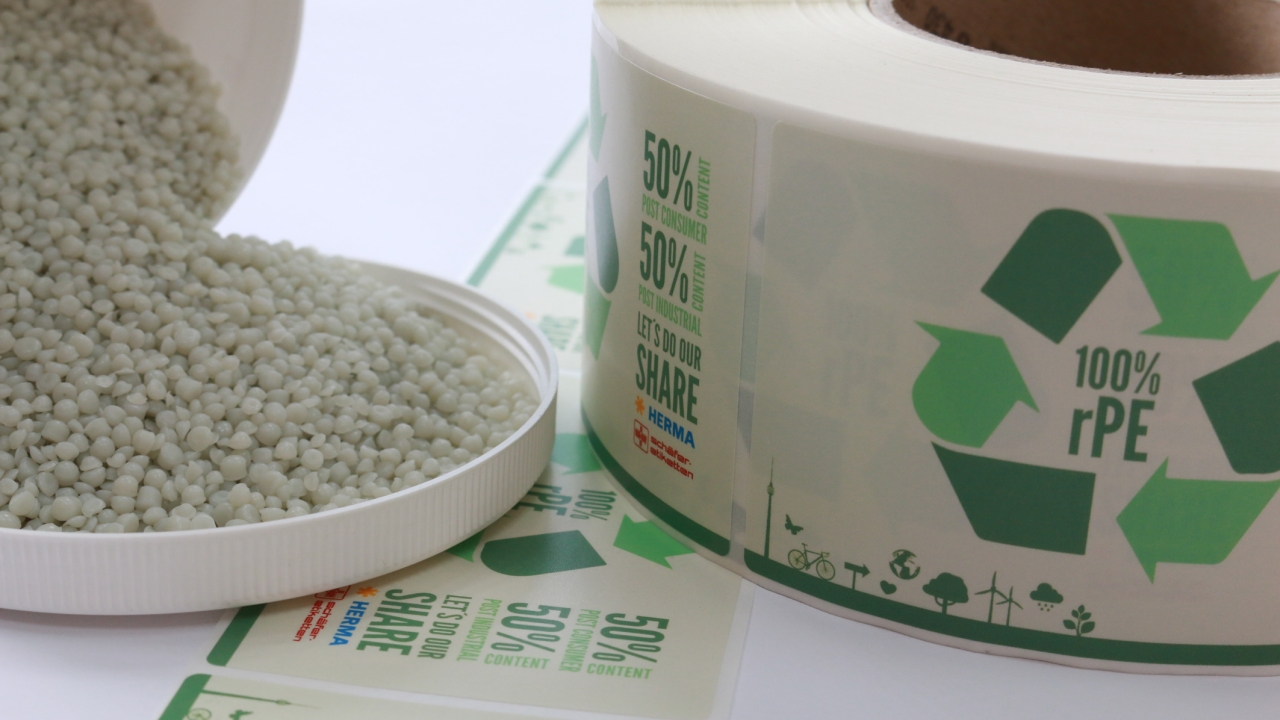 Herma releases PE film made from recycled material Herma releases PE film made from recycled material