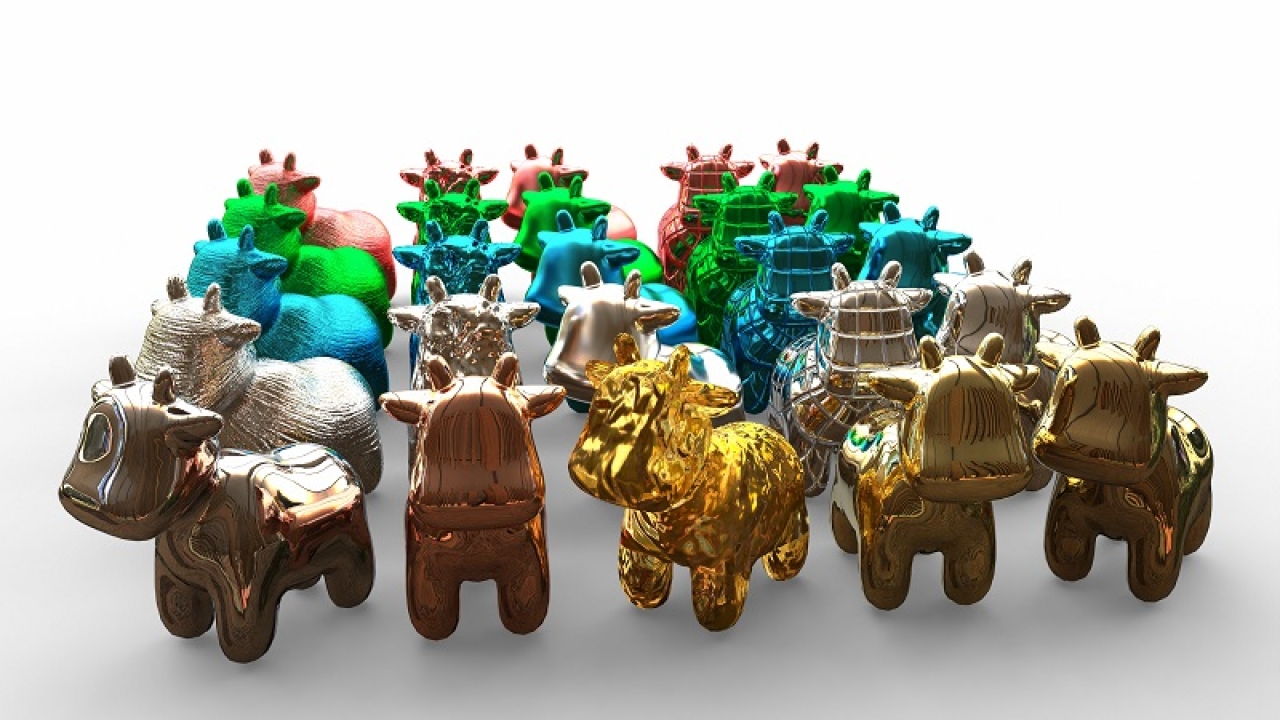 A library of new metallic, liquid, plastic and glass ray traced materials utilizes iC3D’s instant rendering capability to accurately reflect light in providing photorealistic representation in packaging designs A library of new metallic, liquid, plastic and glass ray traced materials utilizes iC3D’s instant rendering capability to accurately reflect light in providing photorealistic representation in packaging designs