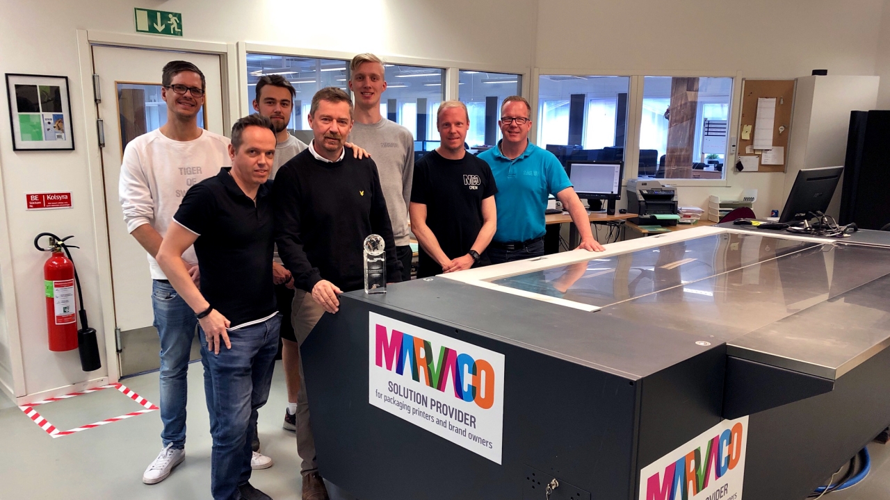 Marvaco plate team at the Sunne plant in Sweden