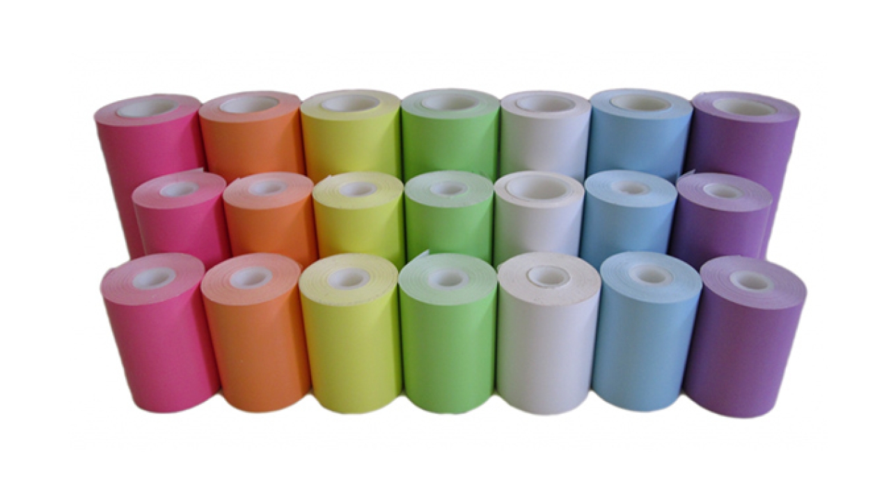 MAXStick Products has launched PlusD Colors, direct thermal liner-free labels with a patented Diamond Pattern adhesive