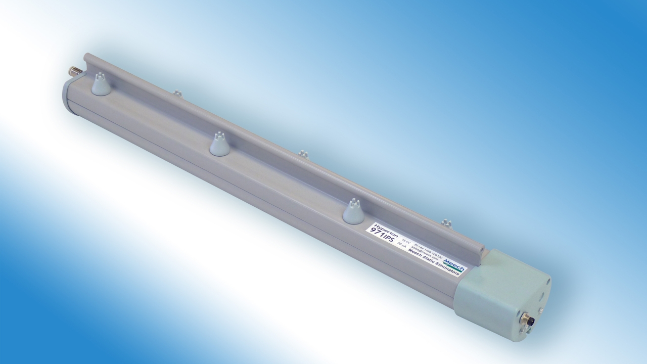 Berry Global invested in Meech’s Hyperion 929IPS and 971IPS (pictured) pulsed DC ionizing bars Berry Global invested in Meech’s Hyperion 929IPS and 971IPS (pictured) pulsed DC ionizing bars
