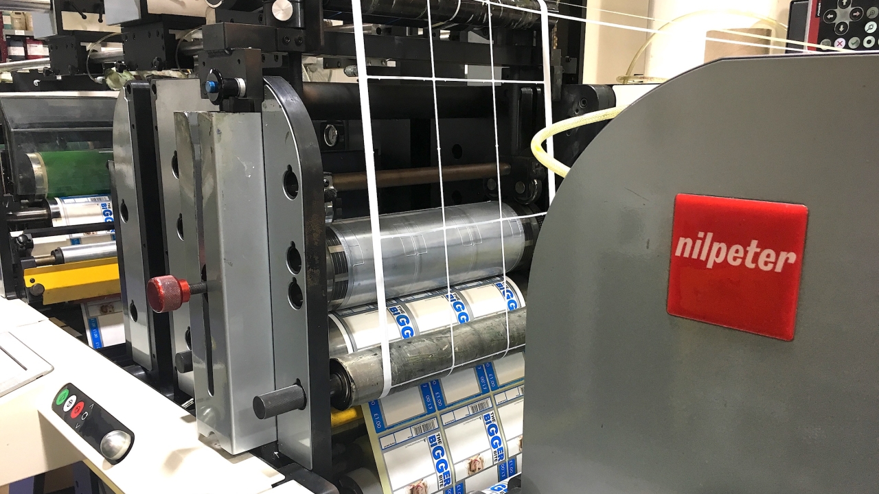 RotoRepel dies at Mission Labels have improved die-cutting performance on the company’s Nilpeter presses