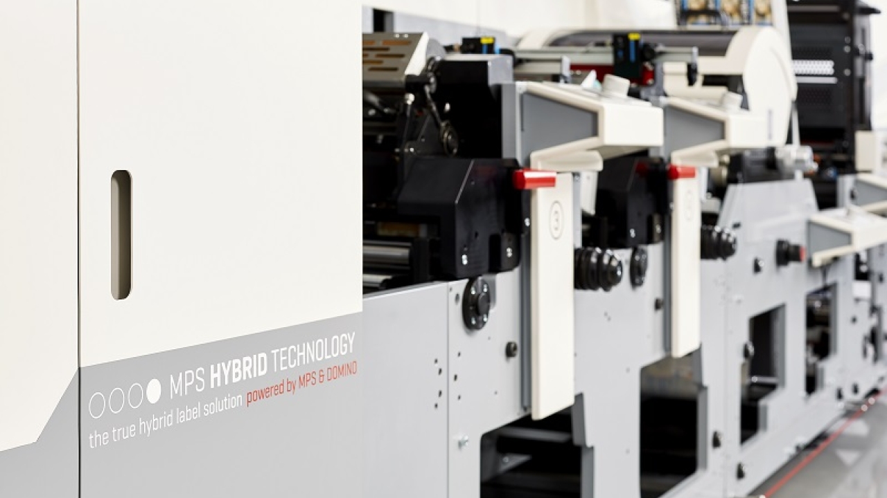 MPS Systems North America is showcasing its EF Symjet digital/flexo hybrid press at Labelexpo Americas 2018