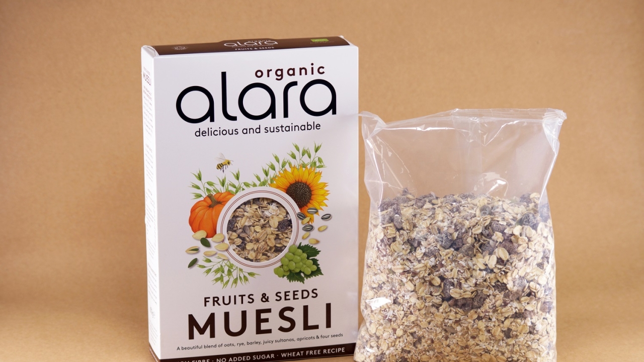 Parkside has a developed a clear, duplex, home compostable, high barrier paper laminate to replace Alara’s existing petrochemical-based polyester/polyethylene inner liner Parkside partners with Alara for compostable muesli packs