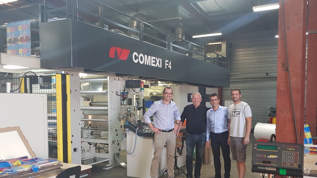 The Comexi F4 is Plastiques Landais’ second Comexi press The Comexi F4 is Plastiques Landais’ second Comexi press