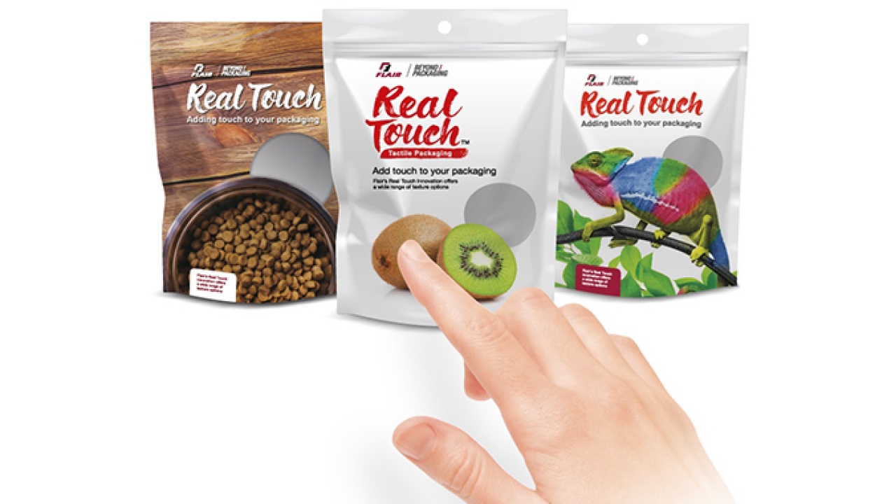 Flair Flexible launches Real Touch tactile packaging Flair Flexible launches Real Touch tactile packaging