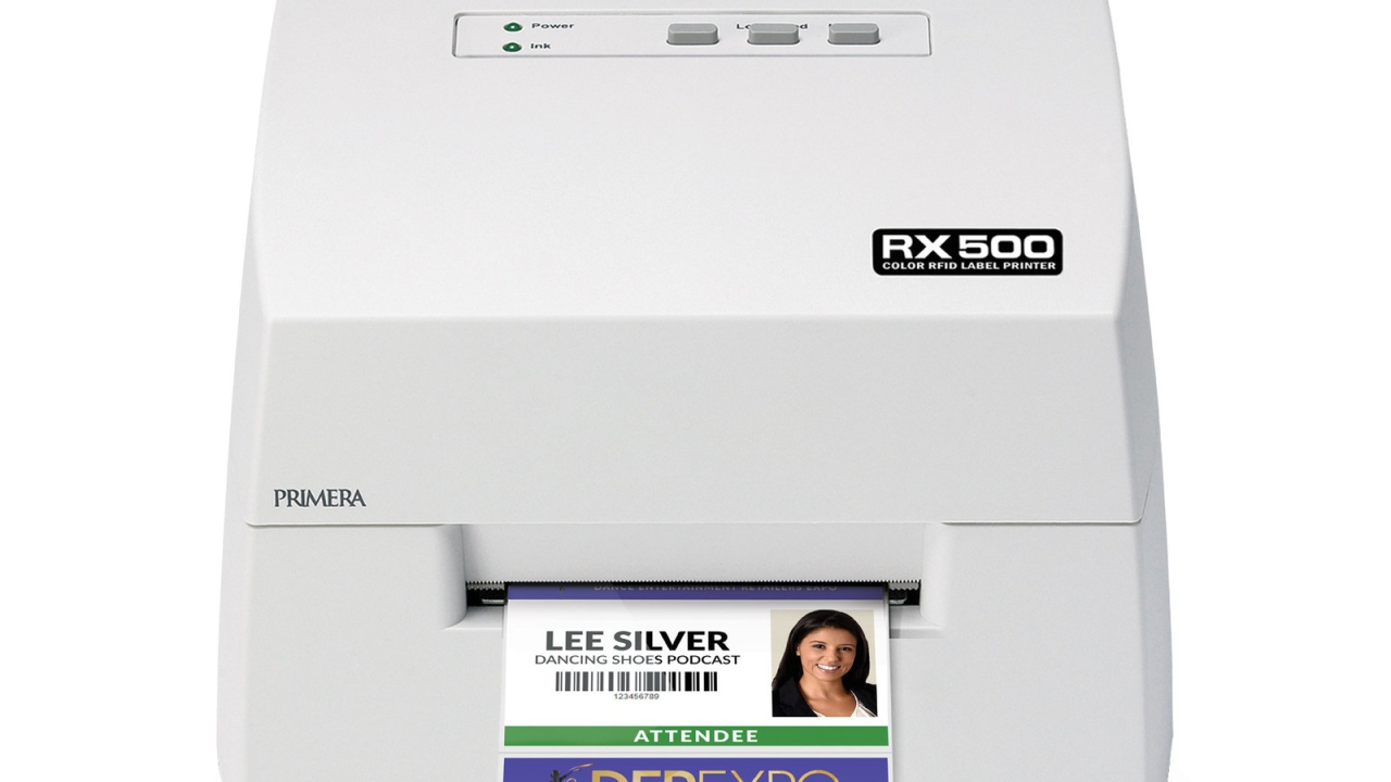 Introduced las year, RX500e is a full-color, on-demand RFID built-in label and tag printer