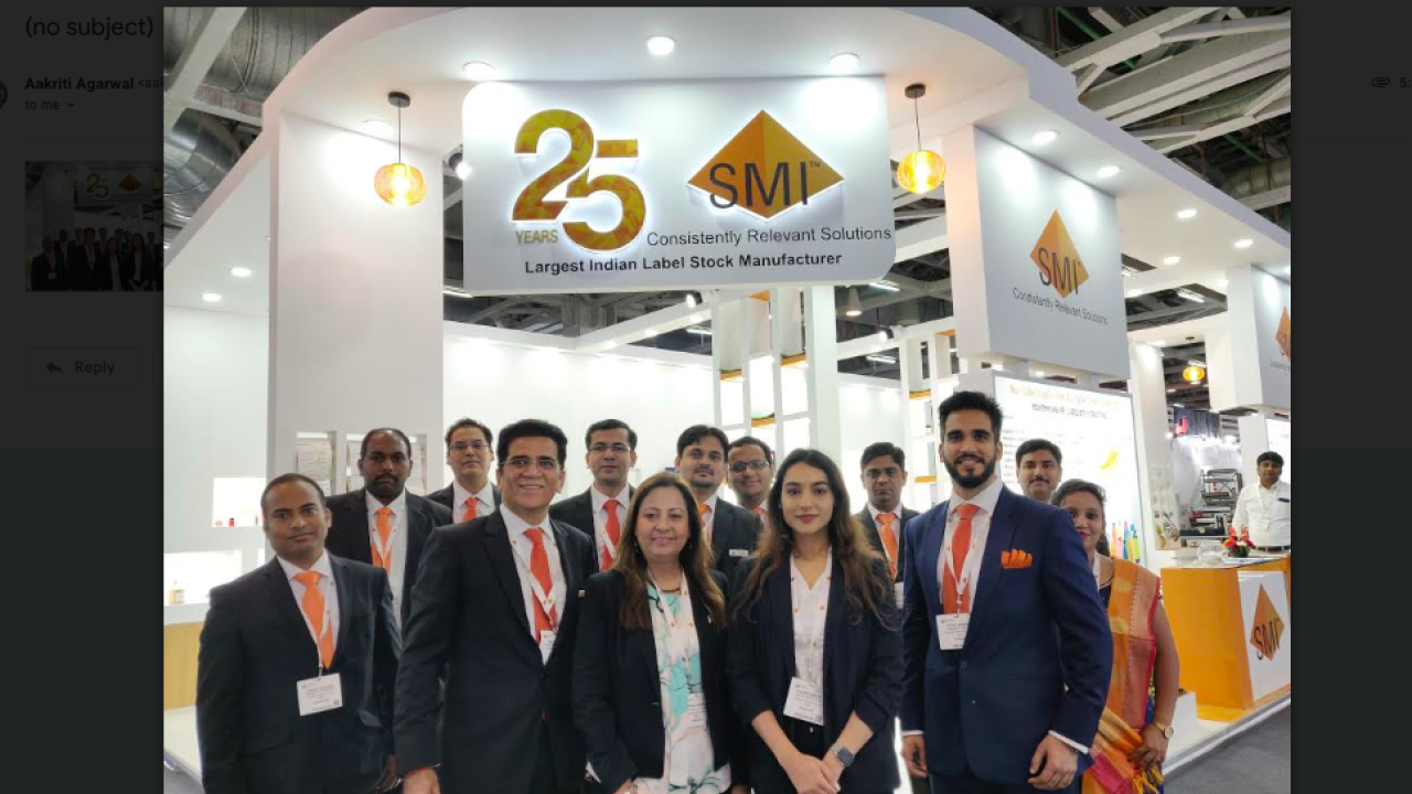 The SMI team at Labelexpo India 2018
