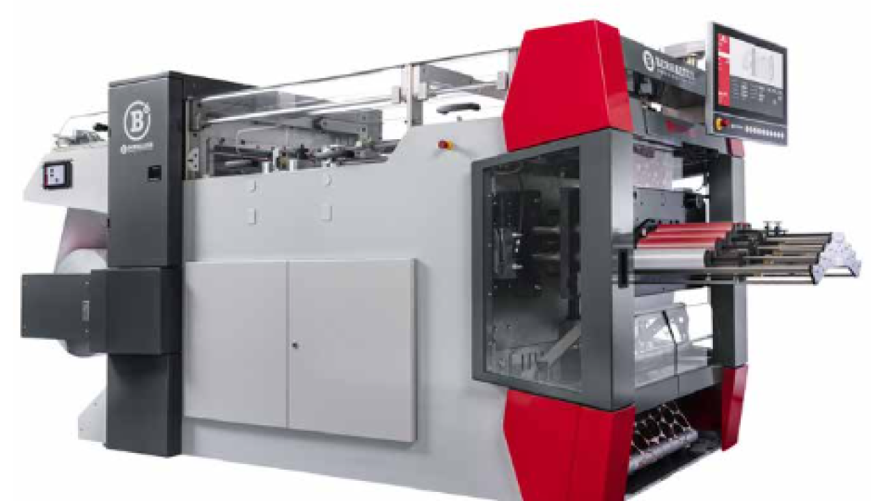 Berhalter presents a new Swiss Die-Cutter B6, delivering 500 strokes per minute. The machine digitally die-cuts with maximum precision, featuring individually controlled die-cutting motion, flexibly adjustable opening level of the punching tool, digitally monitored penetration depth and a new active foil guide built into the punching tool.