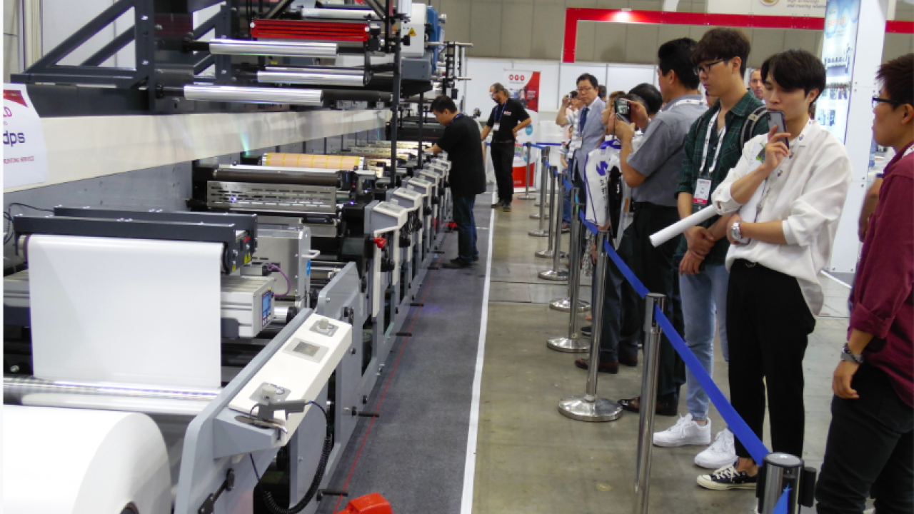 An MPS EF 530 drew lots of interest at K-Print 2018