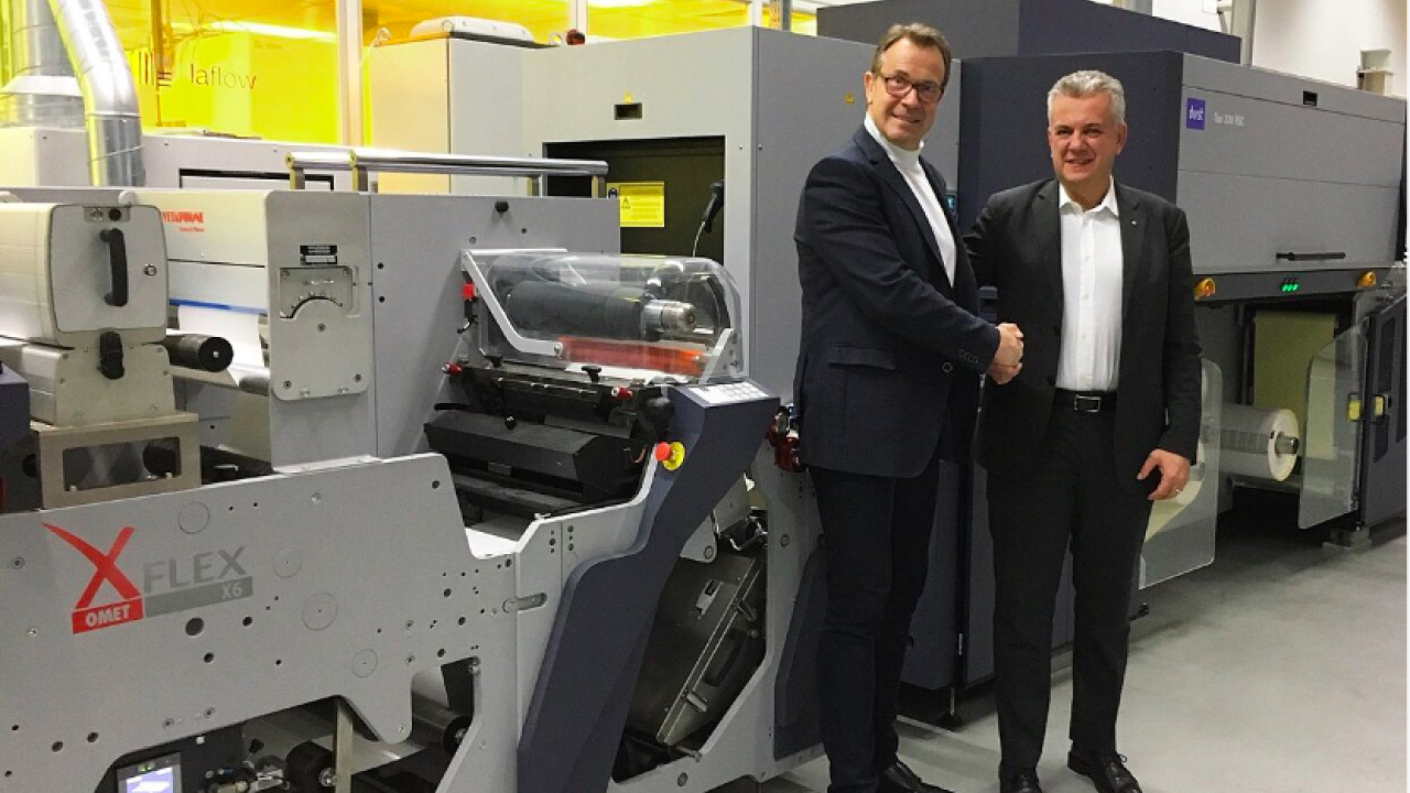 Durst and Omet partnered for the XJet hybrid press