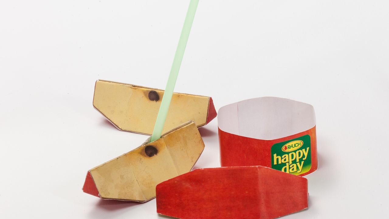 Save a Bug, designed by Marie-Sophie Fischer, is an idea for a way to save insects by transporting them from inside to outdoors, using a live trap for insects made completely from 100 percent recyclable carton