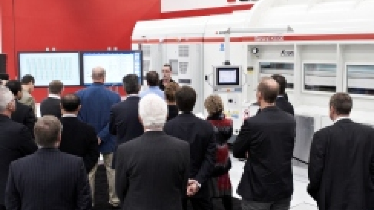 Bobst demonstrates processes at opening of Manchester technology center
