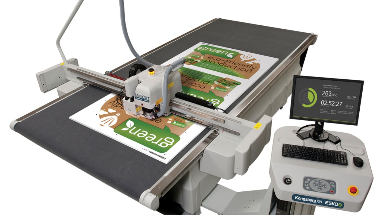 Esko has added the i-cut Production Console, a newly developed front-end operating system for all Kongsberg digital finishing systems Esko has added the i-cut Production Console, a newly developed front-end operating system for all Kongsberg digital finishing systems