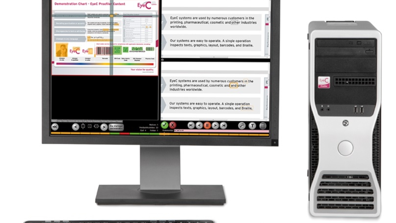 EyeC has launched Proofiler Content, an inspection system for artwork quality control