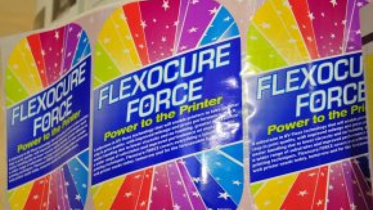 Flint Group Narrow Web Introduces Flexocure FORCE! - Stand E119 Flint Group Narrow Web Introduces Flexocure FORCE! - Stand E119