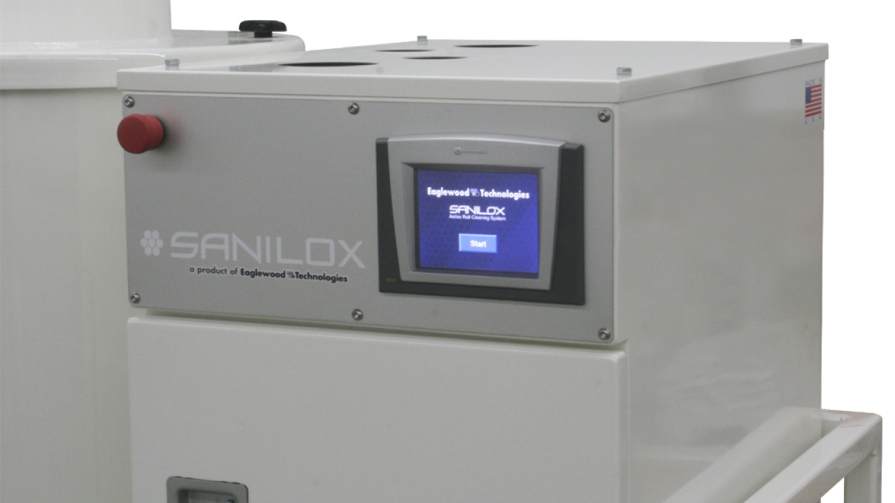 Eaglewood Technologies has launched the Sanilox anilox roll cleaning system