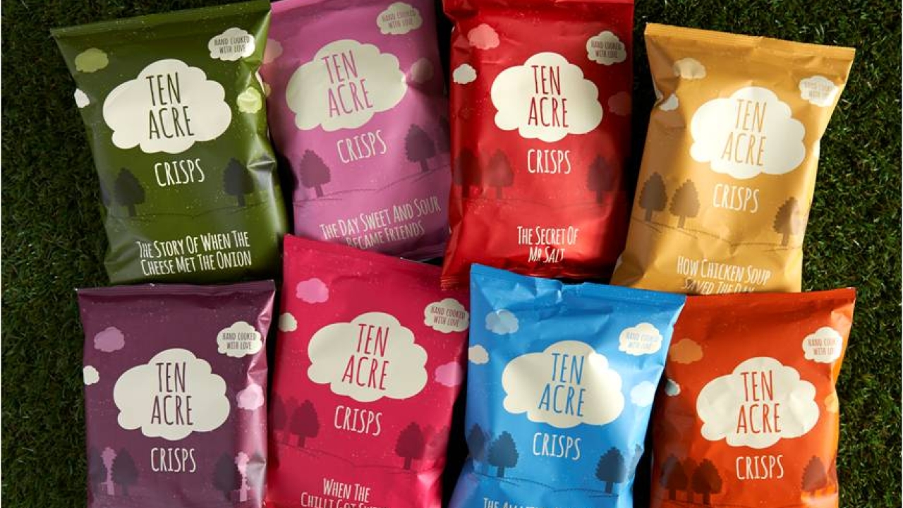 The Ten Acre Crisps range was released in December with a soft launch while the main UK nationwide launch commenced in March 2014 The Ten Acre Crisps range was released in December with a soft launch while the main UK nationwide launch commenced in March 2014