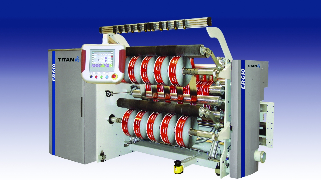 The Titan ER610 compact slitter rewinder The Titan ER610 compact slitter rewinder