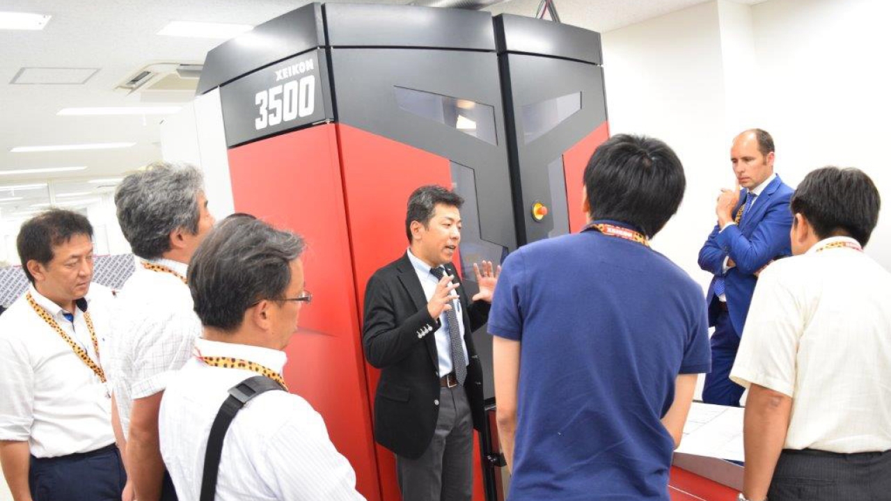 The Xeikon technology center in Tokyo includes a 3500 digital press