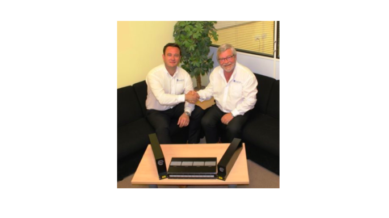 ntegration Technology incoming managing director Simon Roberts (left) with chief executive Adrian Lockwood