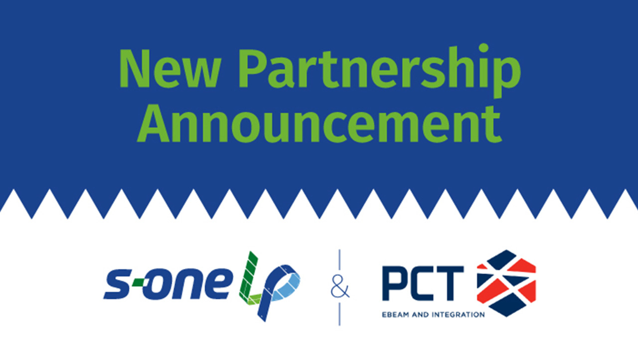 a image that says "New Partnership Announcement" above S-OneLP and PCT's logos