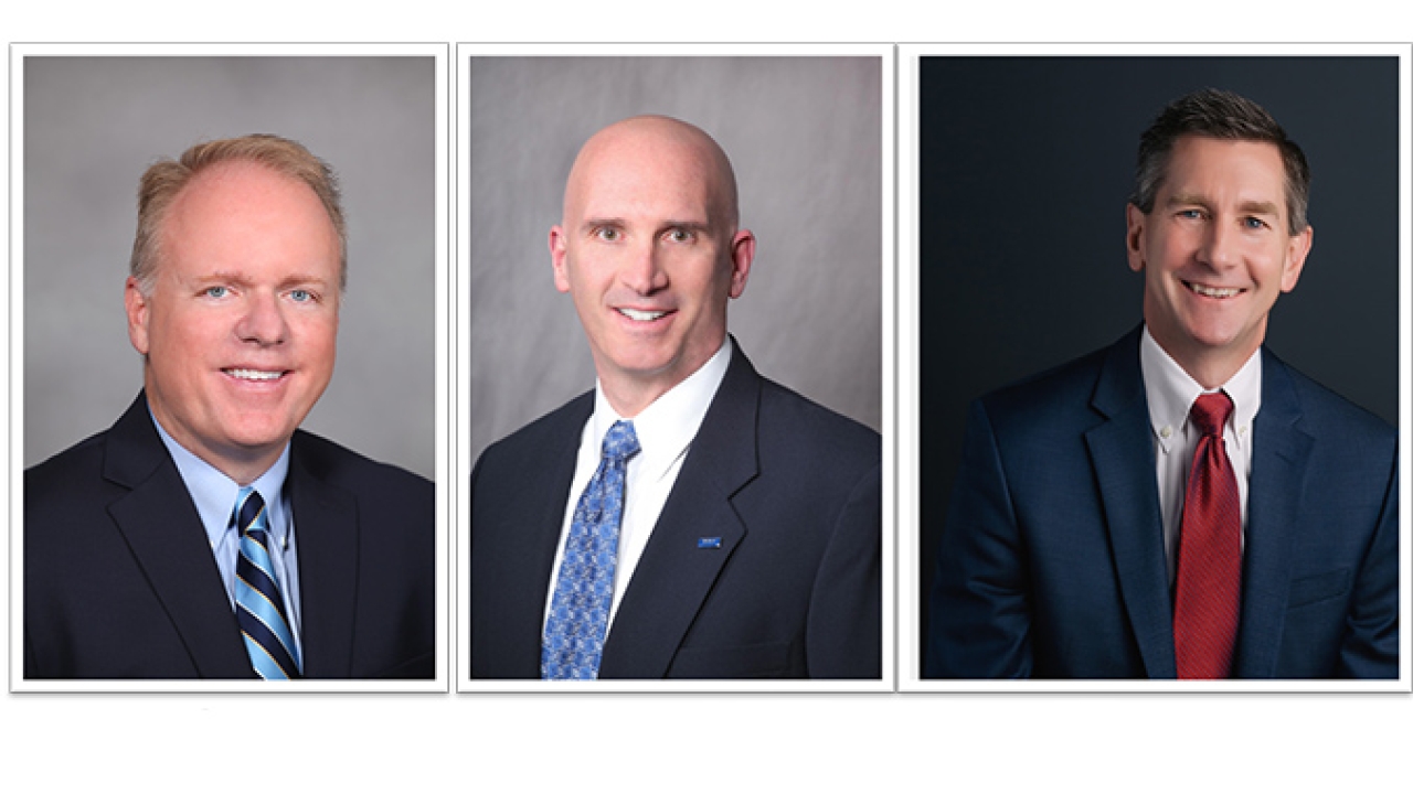 L-R: Christopher Roy, executive vice president; Matt Brown, vice president and general manager of Lumirror division; Chris Nothnagle, senior director of sales and marketing at Lumirror division