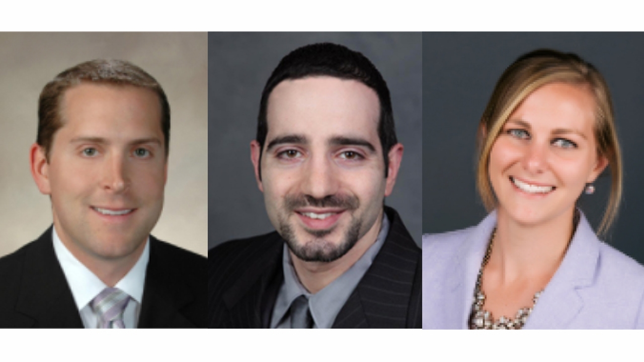 L-R: Christopher Voght, general manager; Franco Chicarella, director of sales; and Amanda Whaley, sales manager