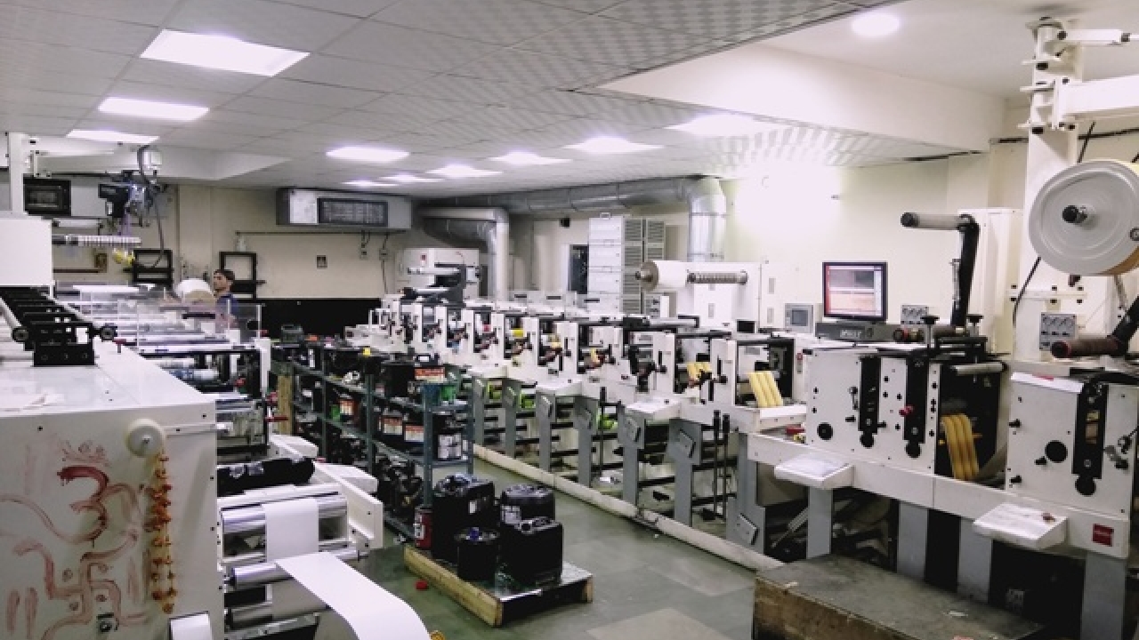 Shown are two of the four Nilpeter presses installed at Sai Com Code Flexoprint in Sonepat Shown are two of the four Nilpeter presses installed at Sai Com Code Flexoprint in Sonepat