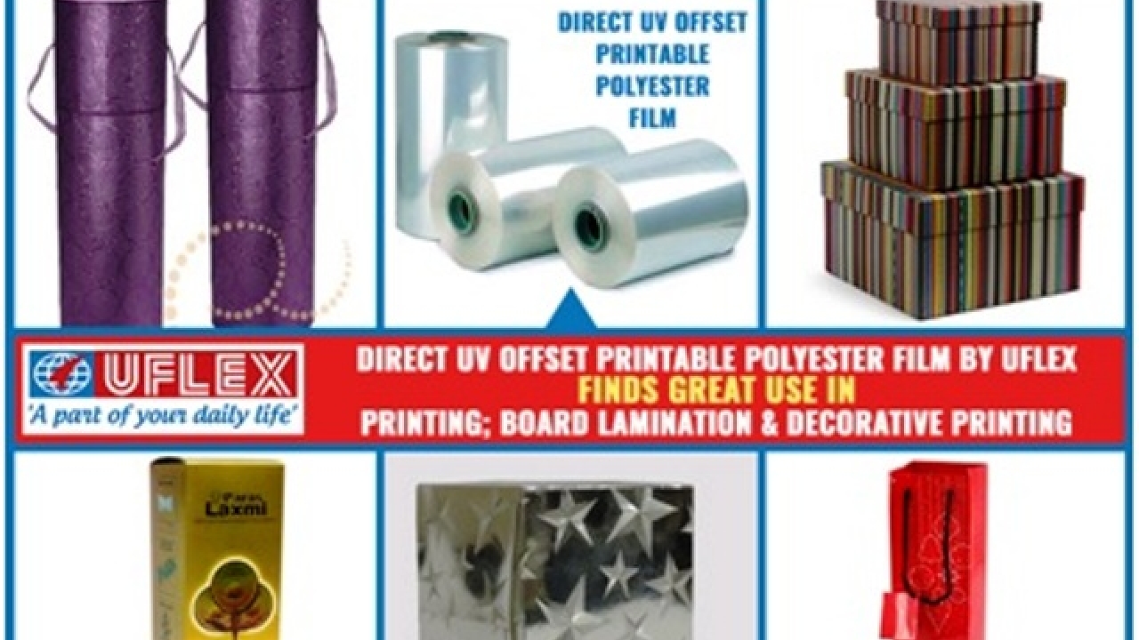 Uflex launches direct UV offset printable polyester film Uflex launches direct UV offset printable polyester film