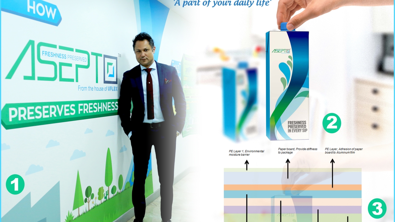 Ashwani Sharma, president and CEO of new business initiatives at Uflex talks of aseptic packaging plant in Gujarat
