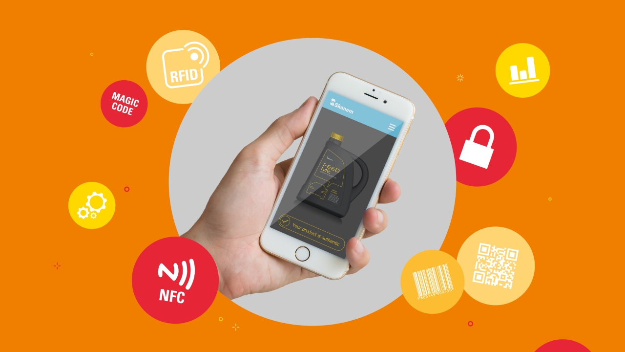 Smart Labels from Skanem can feature RFID, NFC, hidden codes, machine-readable and human readable codes Smart Labels from Skanem can feature RFID, NFC, hidden codes, machine-readable and human readable codes