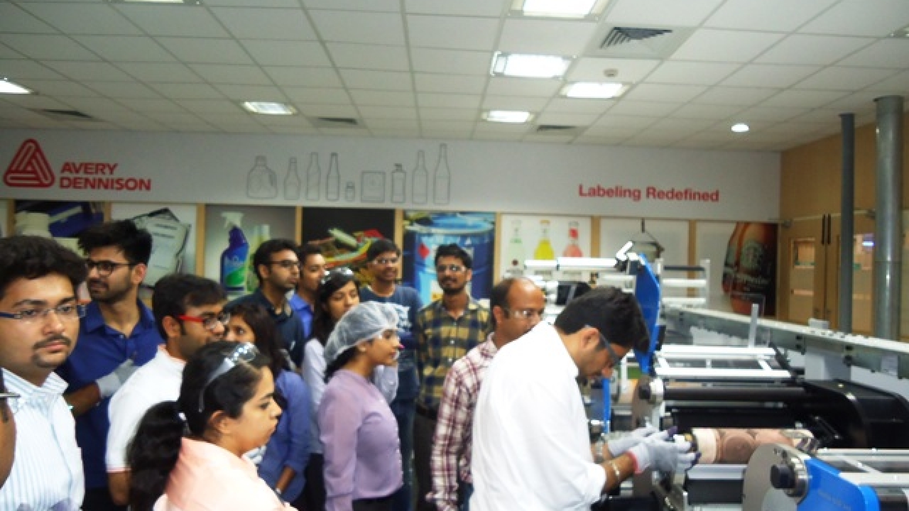 Training in progress on the new Gallus ECS 340 at Avery Dennison Knowledge Center in Bengaluru Training in progress on the new Gallus ECS 340 at Avery Dennison Knowledge Center in Bengaluru