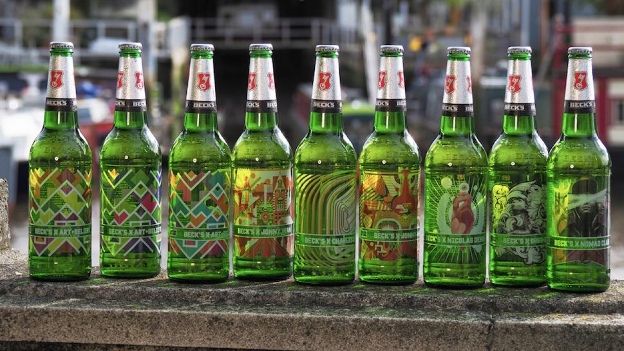 The Becks artist limited edition bottles launched on the UK market The Becks artist limited edition bottles launched on the UK market