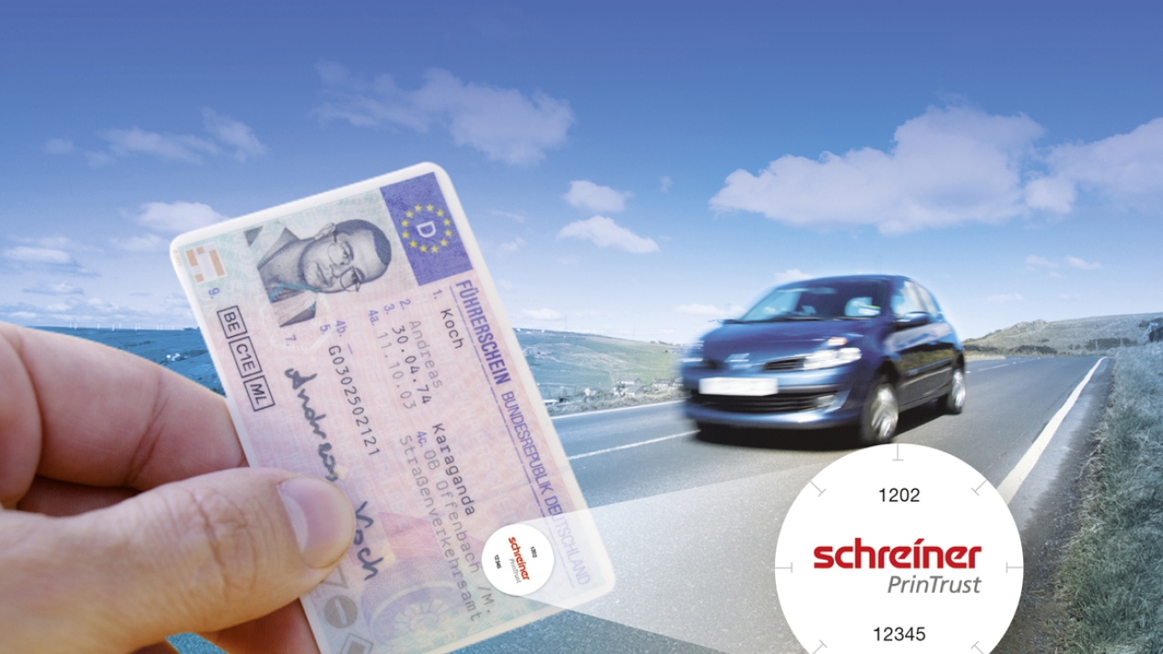 Schreiner PrinTrust enables automated driver’s license check